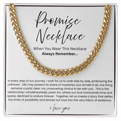 To My Boyfriend - Promise Cuban Chain Link Necklace