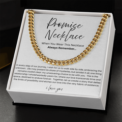 To My Boyfriend - Promise Cuban Chain Link Necklace