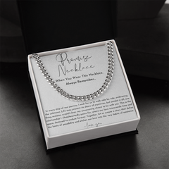 Promise Necklace For Him, Boyfriend Gift
