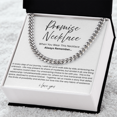 To My Boyfriend - Promise Cuban Chain Link Necklace